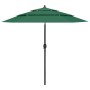 3-tier parasol with green aluminum pole 2.5 m by vidaXL, Umbrellas - Ref: Foro24-313861, Price: 67,94 €, Discount: %