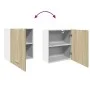 Engineered wood Sonoma oak wall cabinet 50x31x60 cm by , Kitchen cabinets - Ref: Foro24-849619, Price: 50,48 €, Discount: %