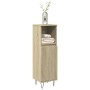 Bathroom cabinet made of oak Sonoma plywood 30x30x100 cm by , Bathroom furniture - Ref: Foro24-849671, Price: 52,09 €, Discou...