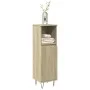 Bathroom cabinet made of oak Sonoma plywood 30x30x100 cm by , Bathroom furniture - Ref: Foro24-849671, Price: 51,23 €, Discou...