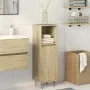 Badezimmerschrank aus Eichenholz-Sonoma-Sperrholz 30x30x100 cm von , Badezimmermöbel - Ref: Foro24-849671, Preis: 51,23 €, Ra...