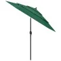 3-stufiger Sonnenschirm mit grünem Aluminiummast 2,5 m von vidaXL, Sonnenschirme - Ref: Foro24-313861, Preis: 66,77 €, Rabatt: %