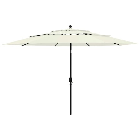 3-tier parasol with sand aluminum pole 3.5 m by vidaXL, Umbrellas - Ref: Foro24-313876, Price: 101,00 €, Discount: %
