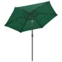 3-stufiger Sonnenschirm mit grünem Aluminiummast 2,5 m von vidaXL, Sonnenschirme - Ref: Foro24-313861, Preis: 66,77 €, Rabatt: %