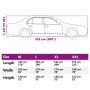 Autoschutzhülle für Limousine mit silberner XL-Schnalle. von , Autoaufbewahrungsabdeckungen - Ref: Foro24-4008928, Preis: 35,...