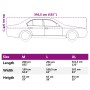 Car cover with silver hooks, size XL by , Car Storage Covers - Ref: Foro24-4008935, Price: 25,60 €, Discount: %