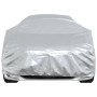Funda de coche para Sedan con correas hebilla PEVA plateado XXL