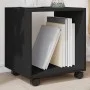 Armario con ruedas madera ingeniería negro 37x33x42,5 cm by , Side tables - Ref: Foro24-853129, Price: 31,58 €, Discount: %