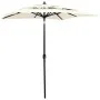 3-stufiger Sonnenschirm mit sandfarbenem Aluminiummast 2x2 m von vidaXL, Sonnenschirme - Ref: Foro24-313844, Preis: 83,43 €, ...