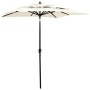 3-tier parasol with sand aluminum pole 2x2 m by vidaXL, Umbrellas - Ref: Foro24-313844, Price: 82,50 €, Discount: %