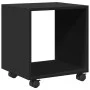 Armario con ruedas madera ingeniería negro 37x33x42,5 cm by , Side tables - Ref: Foro24-853129, Price: 31,58 €, Discount: %