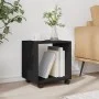 Armario con ruedas madera ingeniería negro 37x33x42,5 cm by , Side tables - Ref: Foro24-853129, Price: 31,58 €, Discount: %