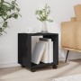 Rollschrank aus schwarzem Ingenieurholz mit Rädern, 37x33x42,5 cm. von , Seitentische - Ref: Foro24-853129, Preis: 32,11 €, R...