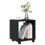 Armario con ruedas madera ingeniería negro 37x33x42,5 cm by , Side tables - Ref: Foro24-853129, Price: 32,11 €, Discount: %
