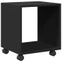 Armario con ruedas madera ingeniería negro 37x33x42,5 cm by , Side tables - Ref: Foro24-853129, Price: 31,58 €, Discount: %