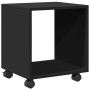 Armario con ruedas madera ingeniería negro 37x33x42,5 cm by , Side tables - Ref: Foro24-853129, Price: 32,11 €, Discount: %