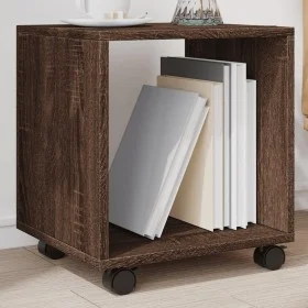 Rollschrank aus braunem Eichenholz 37x33x42,5 cm. von , Seitentische - Ref: Foro24-853134, Preis: 30,82 €, Rabatt: %