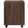 Rollschrank aus braunem Eichenholz 37x33x42,5 cm. von , Seitentische - Ref: Foro24-853134, Preis: 31,42 €, Rabatt: %