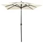 3-stufiger Sonnenschirm mit sandfarbenem Aluminiummast 2x2 m von vidaXL, Sonnenschirme - Ref: Foro24-313844, Preis: 83,43 €, ...