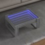 Mesa de centro con Infinity LED gris Sonoma 70x53x30 cm de , Mesas de centro - Ref: Foro24-847635, Precio: 85,22 €, Descuento: %