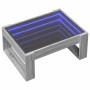 Mesa de centro con Infinity LED gris Sonoma 70x53x30 cm de , Mesas de centro - Ref: Foro24-847635, Precio: 85,22 €, Descuento: %