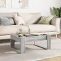 Mesa de centro con Infinity LED gris Sonoma 70x53x30 cm by , Coffee table - Ref: Foro24-847635, Price: 84,23 €, Discount: %