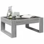 Mesa de centro con Infinity LED gris Sonoma 70x53x30 cm by , Coffee table - Ref: Foro24-847635, Price: 84,23 €, Discount: %