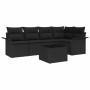 Conjunto de sofá de jardín 6 pcs 242.5 x 132.5 x 85 cm