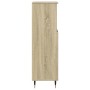 Armario de baño madera contrachapada roble Sonoma 30x30x100 cm by , Bathroom furniture - Ref: Foro24-849670, Price: 54,03 €, ...