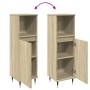 Armario de baño madera contrachapada roble Sonoma 30x30x100 cm by , Bathroom furniture - Ref: Foro24-849670, Price: 54,03 €, ...