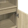 Armario de baño madera contrachapada roble Sonoma 30x30x100 cm de , Muebles de baño - Ref: Foro24-849670, Precio: 55,84 €