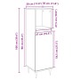 Badezimmerschrank aus Eichenholz-Sonoma-Sperrholz 30x30x100 cm. von , Badezimmermöbel - Ref: Foro24-849670, Preis: 54,03 €, R...