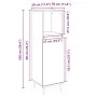 Badezimmerschrank aus Eichenholz-Sonoma-Sperrholz 30x30x100 cm. von , Badezimmermöbel - Ref: Foro24-849670, Preis: 53,12 €, R...