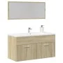 Badezimmermöbel-Set, 2-teilig, aus Sperrholz in Eichenholzoptik Sonoma. von , Badezimmermöbel - Ref: Foro24-849647, Preis: 71...
