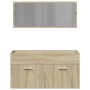 Set de muebles de baño 2 pzas madera contrachapada roble Sonoma by , Bathroom furniture - Ref: Foro24-849647, Price: 74,03 €,...