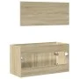 Badezimmermöbel-Set, 2-teilig, aus Sperrholz in Eichenholzoptik Sonoma. von , Badezimmermöbel - Ref: Foro24-849647, Preis: 71...
