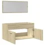 Badezimmermöbel-Set, 2-teilig, aus Sperrholz in Eichenholzoptik Sonoma. von , Badezimmermöbel - Ref: Foro24-849647, Preis: 71...
