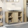 Badezimmerschrank aus Sonoma-Eichen-Ingenieurholz 80x33x60 cm. von , Badezimmermöbel - Ref: Foro24-849679, Preis: 70,99 €, Ra...