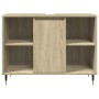 Badezimmerschrank aus Sonoma-Eichen-Ingenieurholz 80x33x60 cm. von , Badezimmermöbel - Ref: Foro24-849679, Preis: 70,99 €, Ra...
