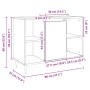 Badezimmerschrank aus Sonoma-Eichen-Ingenieurholz 80x33x60 cm. von , Badezimmermöbel - Ref: Foro24-849679, Preis: 70,99 €, Ra...