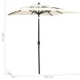 3-tier parasol with sand aluminum pole 2x2 m by vidaXL, Umbrellas - Ref: Foro24-313844, Price: 82,50 €, Discount: %