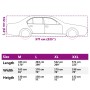 Funda de coche para Sedan con correas hebilla plateado XXL de , Cubiertas para almacenamiento de automóviles - Ref: Foro24-40...