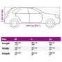 Komplette Autoabdeckung für SUV, Hagelschutz, M grau/silber von , Autoaufbewahrungsabdeckungen - Ref: Foro24-4008948, Preis: ...