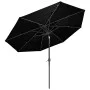 3-stufiger Sonnenschirm mit schwarzer Aluminiumstange 3 m von vidaXL, Sonnenschirme - Ref: Foro24-313874, Preis: 66,62 €, Rab...