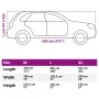 Funda de coche para SUV con correas hebilla PEVA plateado M de , Cubiertas para almacenamiento de automóviles - Ref: Foro24-4...