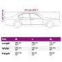 Autoschutzhülle mit Haken, halb silbernes PEVA XL. von , Autoaufbewahrungsabdeckungen - Ref: Foro24-4008960, Preis: 25,22 €, ...