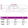 Autoschutzhülle mit Haken, halb silbernes PEVA XL. von , Autoaufbewahrungsabdeckungen - Ref: Foro24-4008960, Preis: 25,59 €, ...