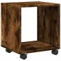 Armario con ruedas madera ingeniería roble ahumado 37x33x42,5cm by , Side tables - Ref: Foro24-853132, Price: 30,21 €, Discou...