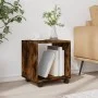 Armario con ruedas madera ingeniería roble ahumado 37x33x42,5cm by , Side tables - Ref: Foro24-853132, Price: 30,21 €, Discou...