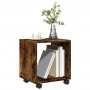 Armario con ruedas madera ingeniería roble ahumado 37x33x42,5cm by , Side tables - Ref: Foro24-853132, Price: 30,21 €, Discou...
